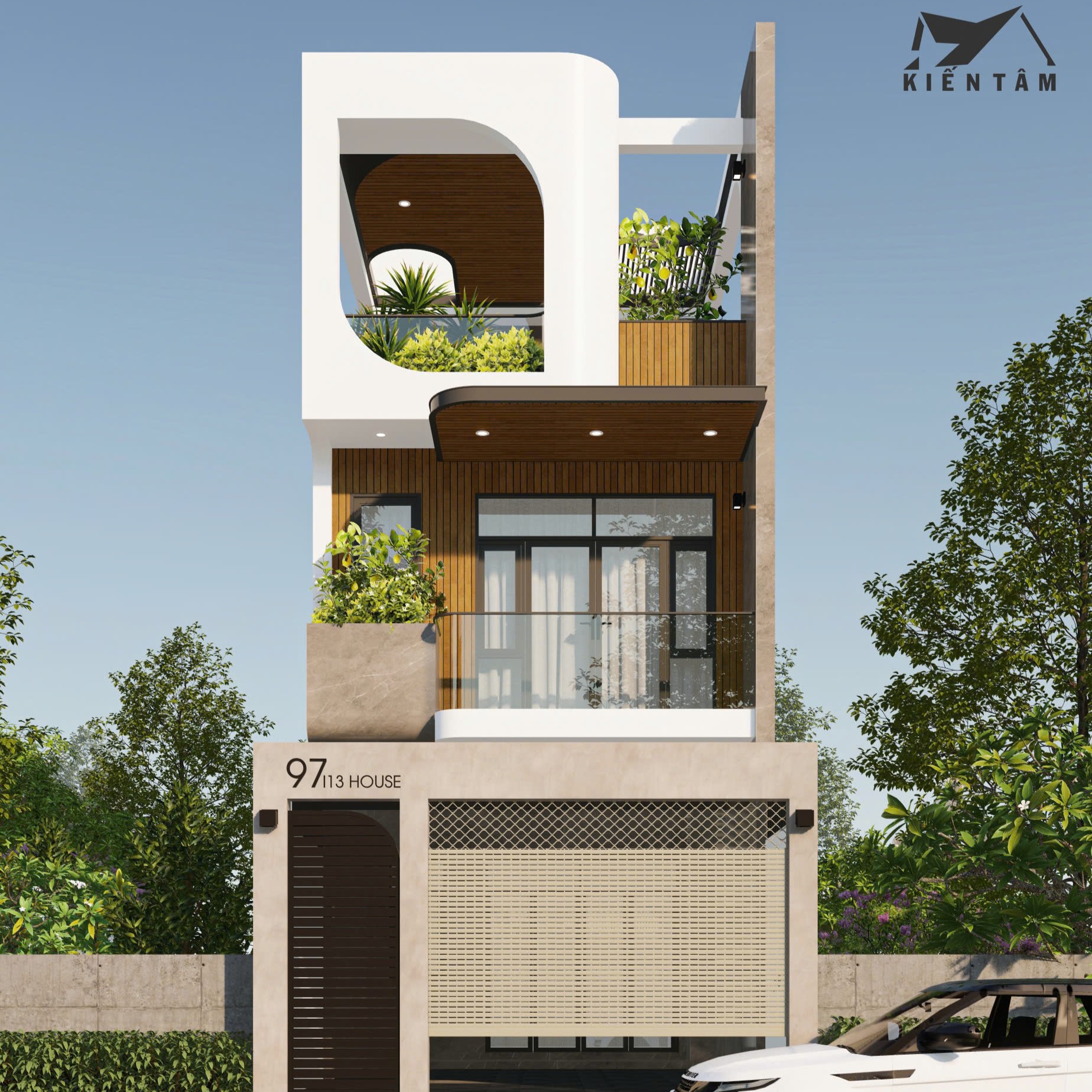 Khám phá thiết kế 3 tầng nhà anh Thung