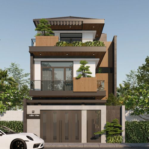 Biệt thự 3 tầng nhà chị Ý
